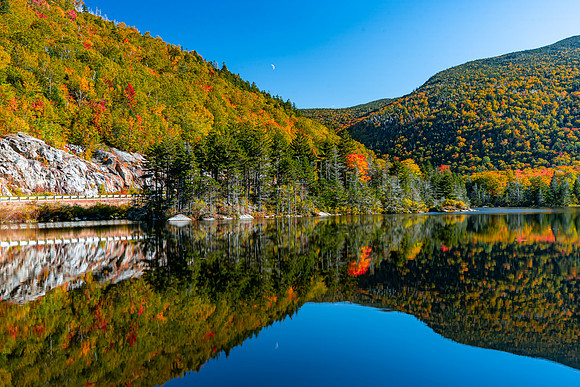Beaver Pond with fall foliage