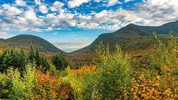 Mad River Notch in fall