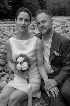Couple portrait B&W