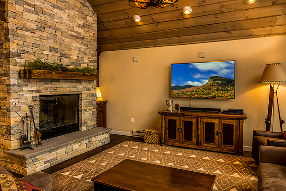Mountainside condo living room remodel