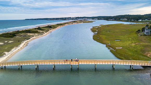 Footbridge aerial
